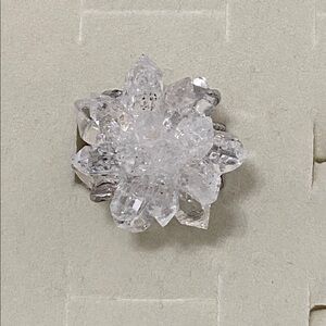 Herkimer Quartz Statement Ring